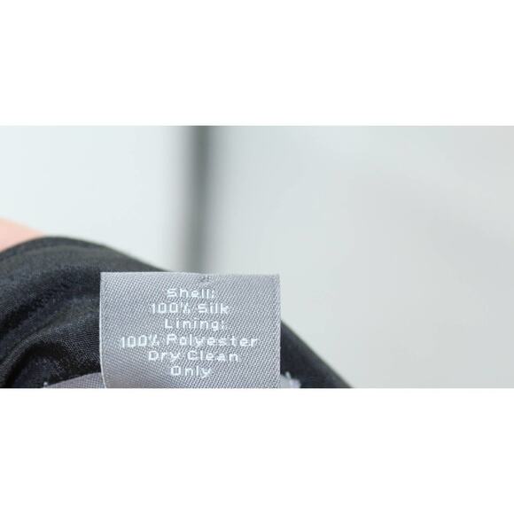 Ann Taylor Floral Dress 4 Floral Wide Straps V Neck Black White Sundress Career - Picture 7 of 15